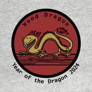 Year of the Dragon 2024 Wood Dragon T-Shirt